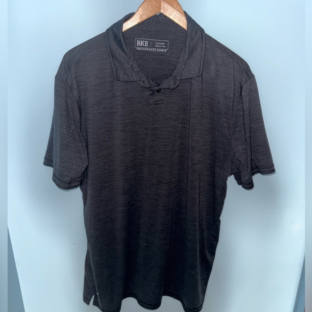 BKE Men's Dark Gray Polo Shirt